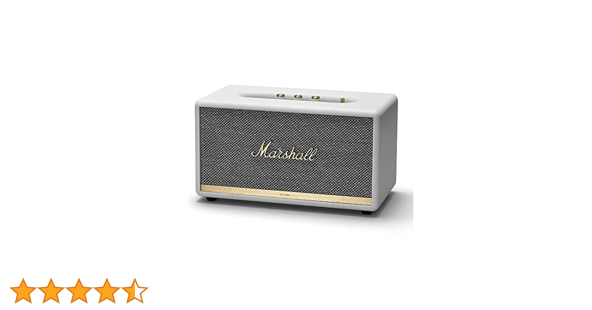 Marshall Woburn II Wireless Bluetooth Speaker, White - NEW